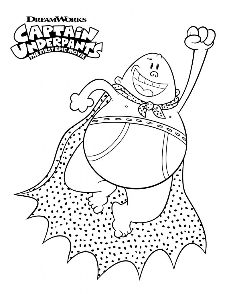 Free Captain Underpants Coloring Pages | 101 Coloring