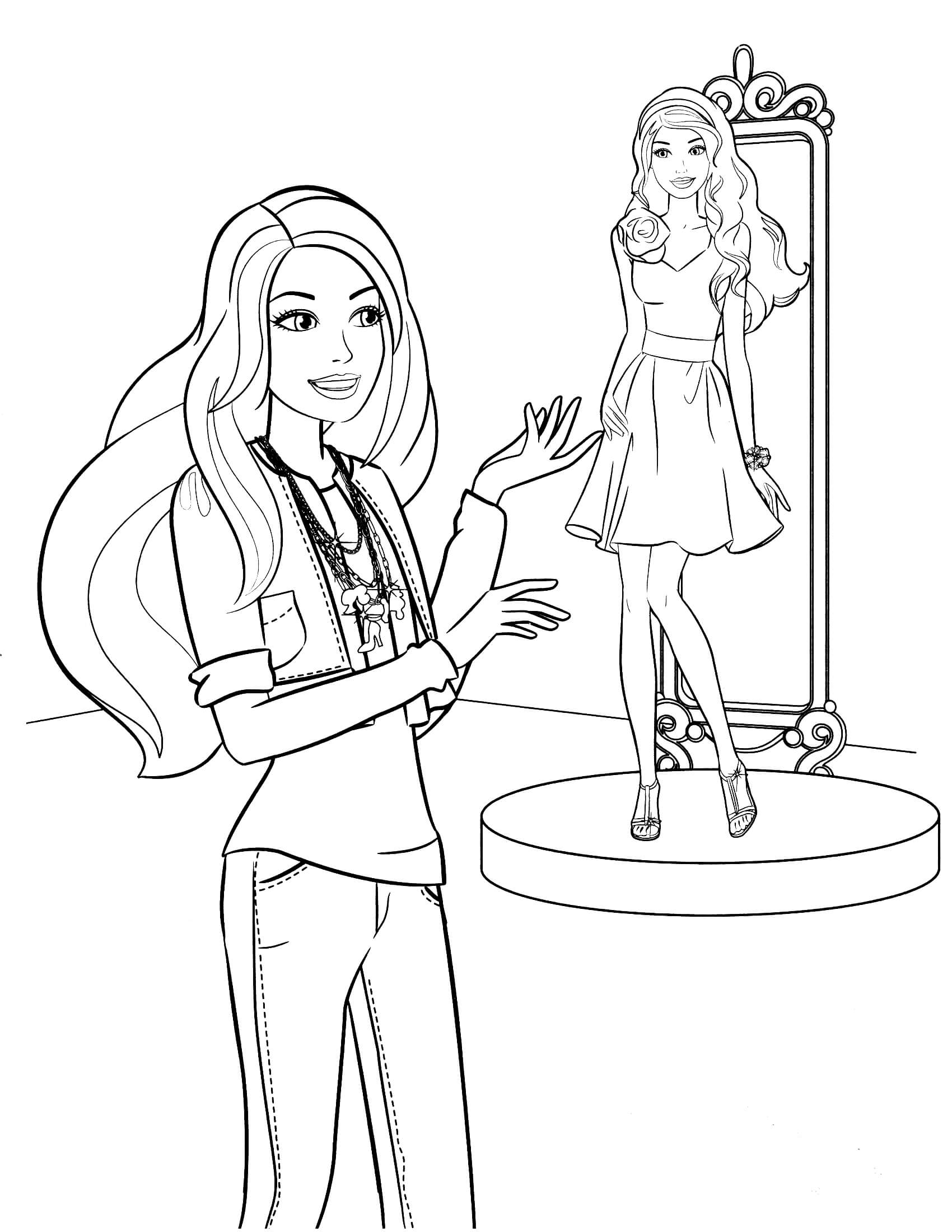 85 Barbie Coloring Pages for Girls : Barbie Princess , Friends and Fantasy  Print Color Craft - Coloring Pages