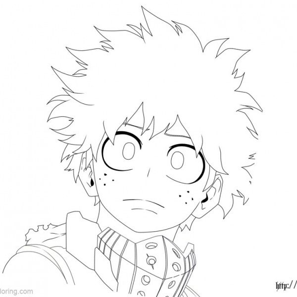 Boku No Hero Academia Coloring Pages Todoroki Lineart by justaweirdgirl -  Free Printable Coloring Pages | Anime drawings boy, Anime lineart, Cute coloring  pages