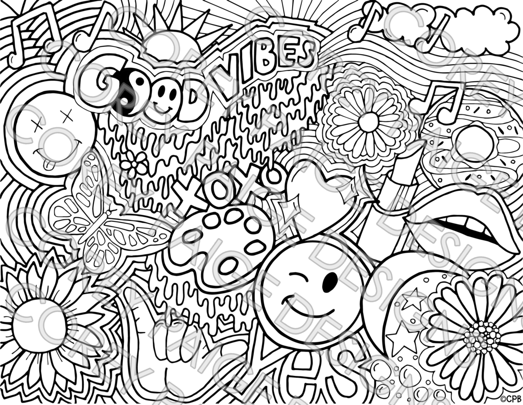 Hippy Coloring Pages   Coloring Home