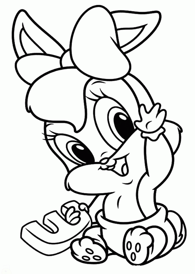 Baby Bugs Bunny Coloring Sheets - High Quality Coloring Pages