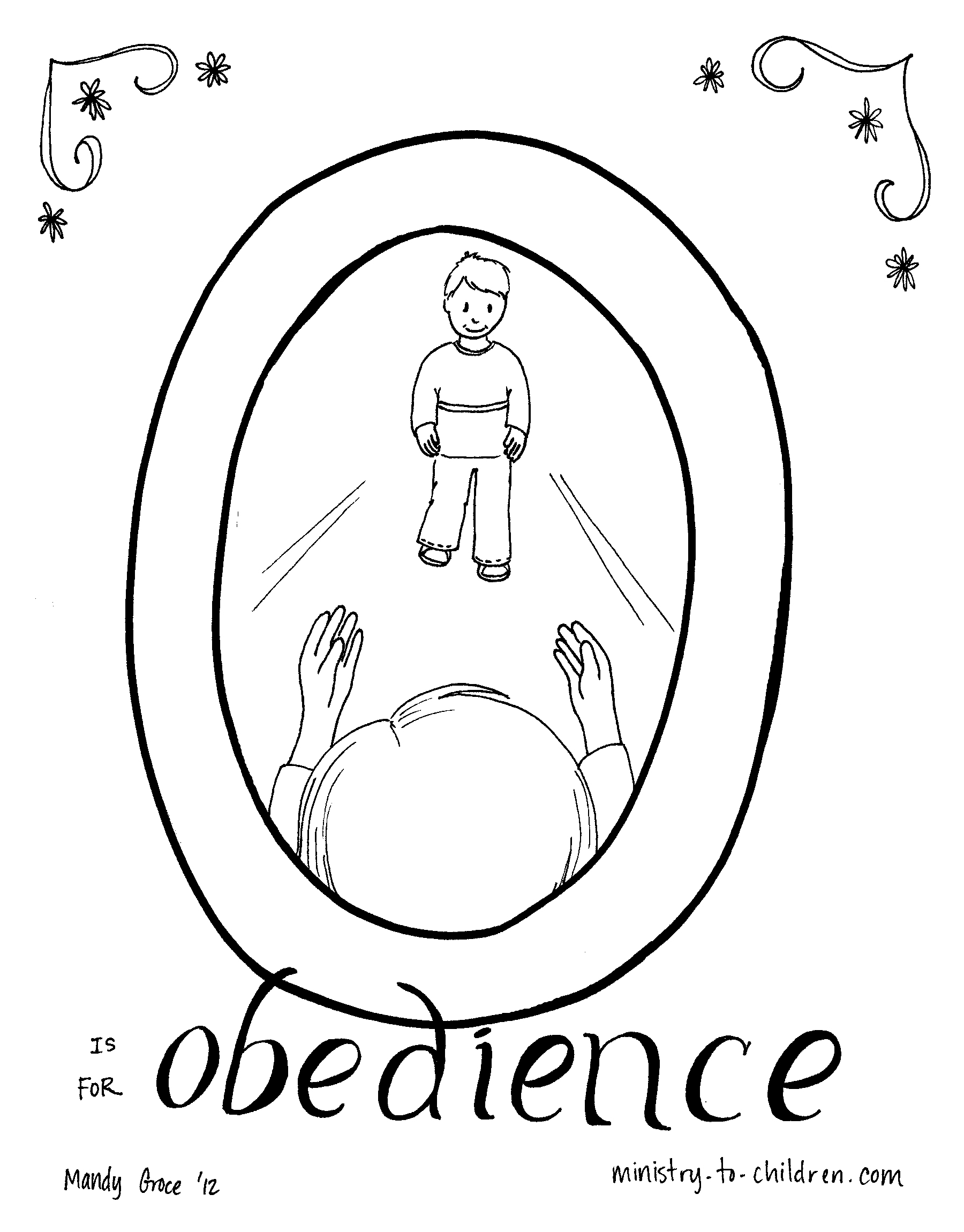 Obey Children Coloring Page Coloring Home