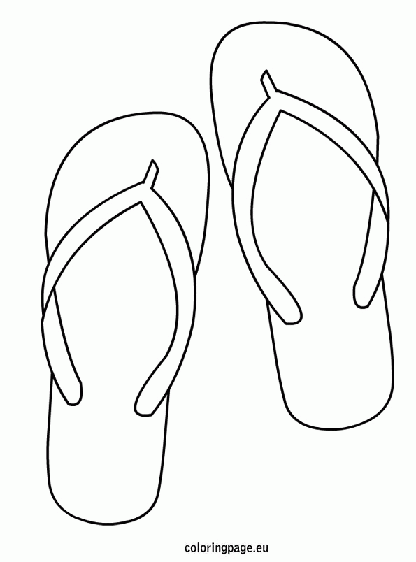 Free Printable Flip Flop Coloring Pages - Coloring Home
