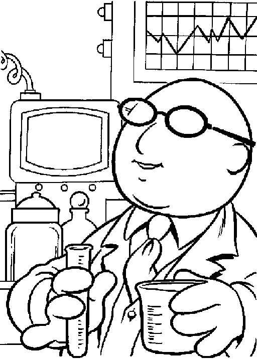 Chemistry coloring page