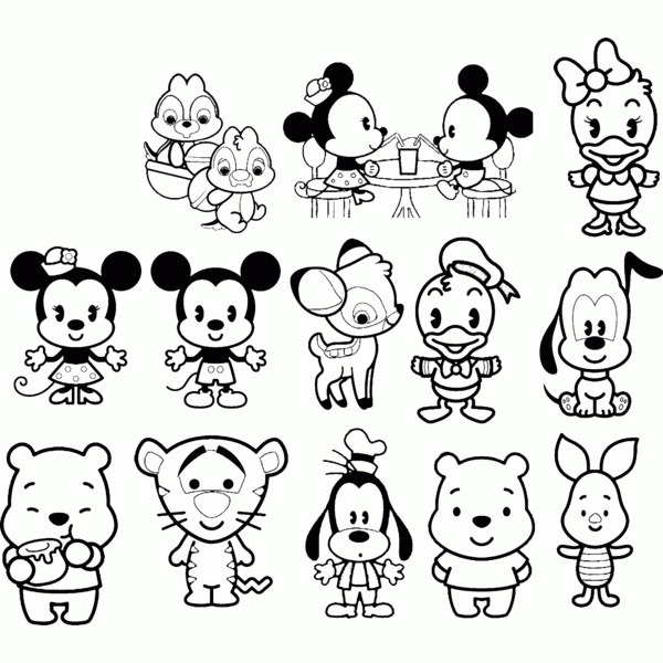 Download Disney Cuties Coloring Pages - Coloring Home