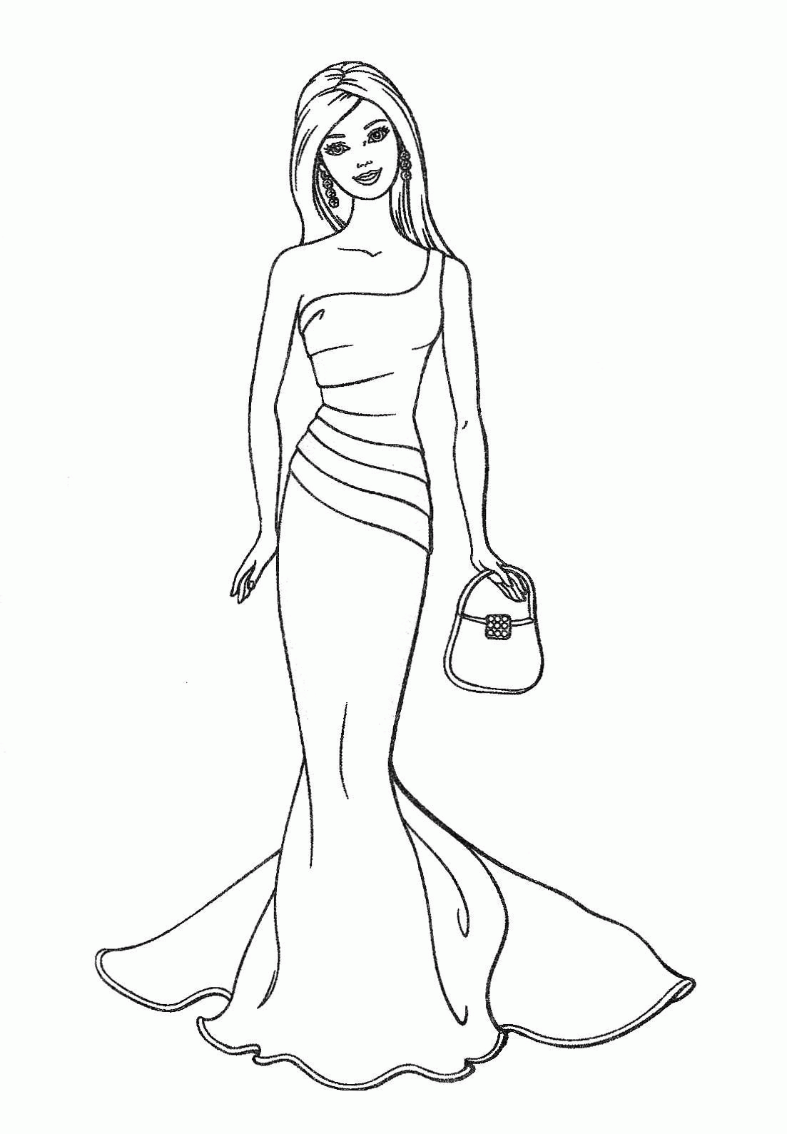 Barbie Coloring Pages Pdf   Coloring Home