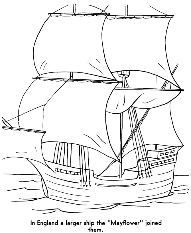Thanksgiving Coloring Pages Pilgrims Praying - Coloring Home