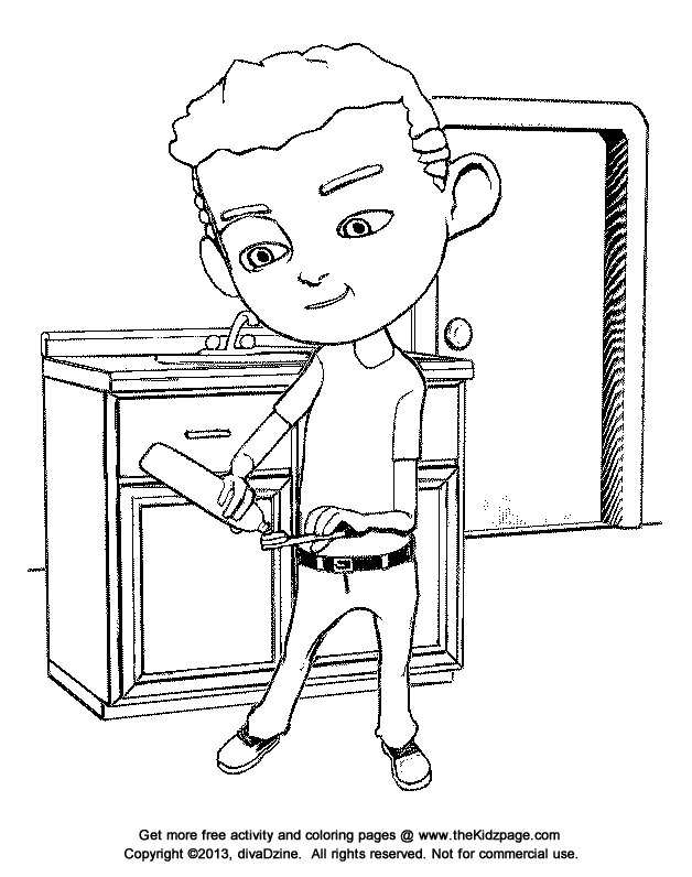 Getting Ready to Brush Teeth - Free Coloring Pages for Kids ...