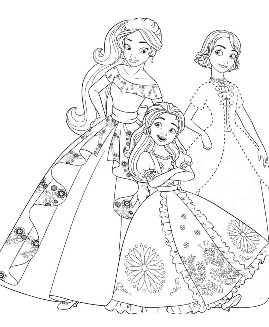 elena avalor coloring pages