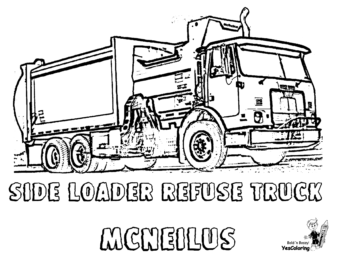Garbage Truck Printable Coloring Pages - Garbage Truck Coloring Pages - Coloring  Pages For Kids And Adults