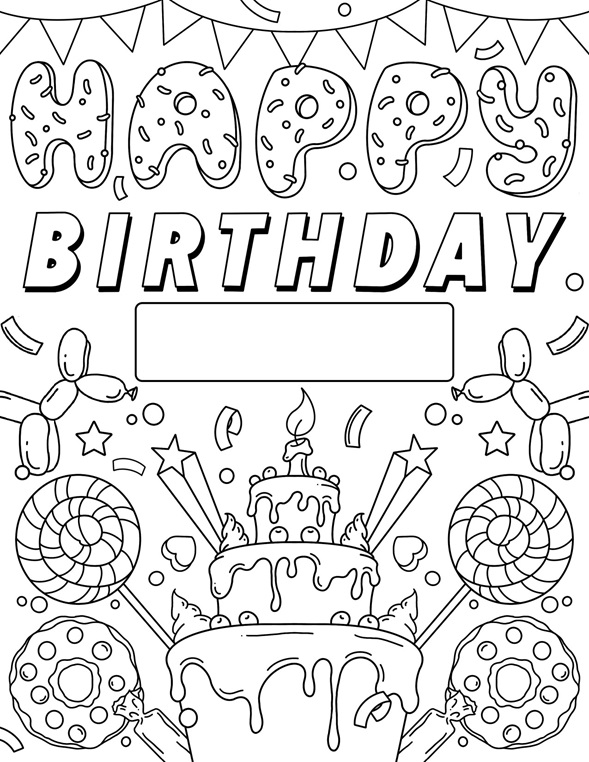 Happy Birthday Sign | crayola.com