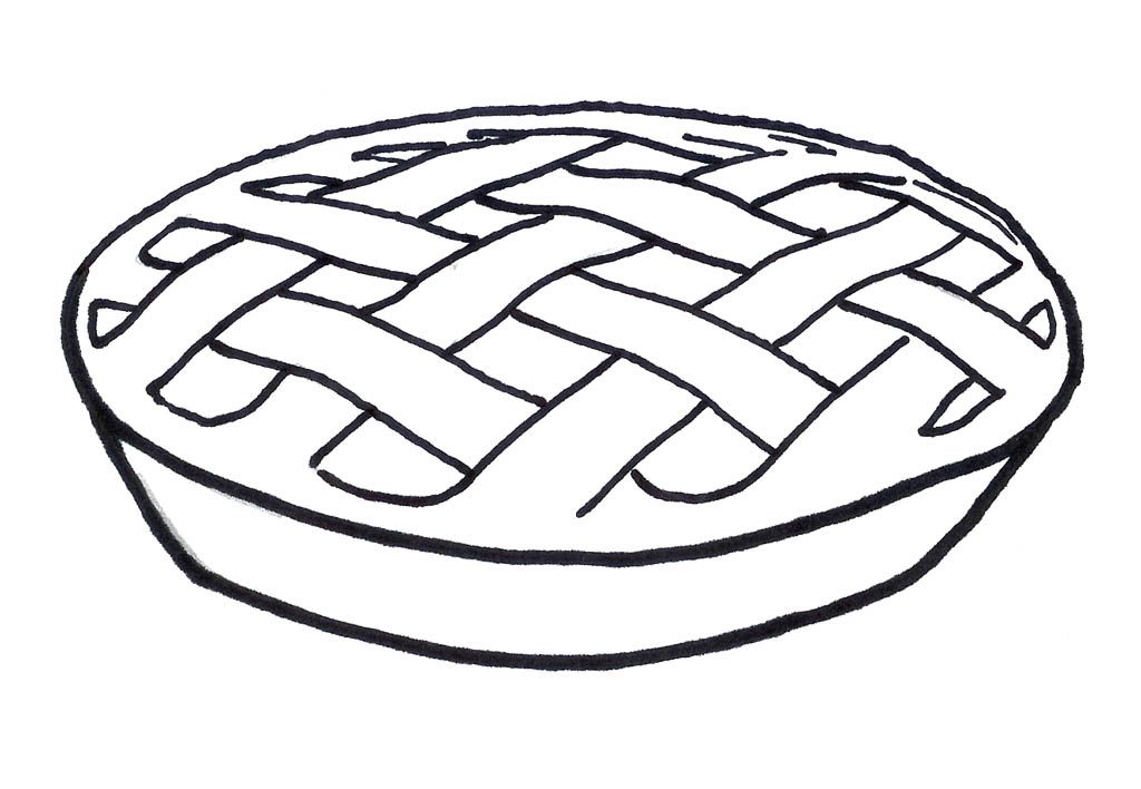 pie coloring page