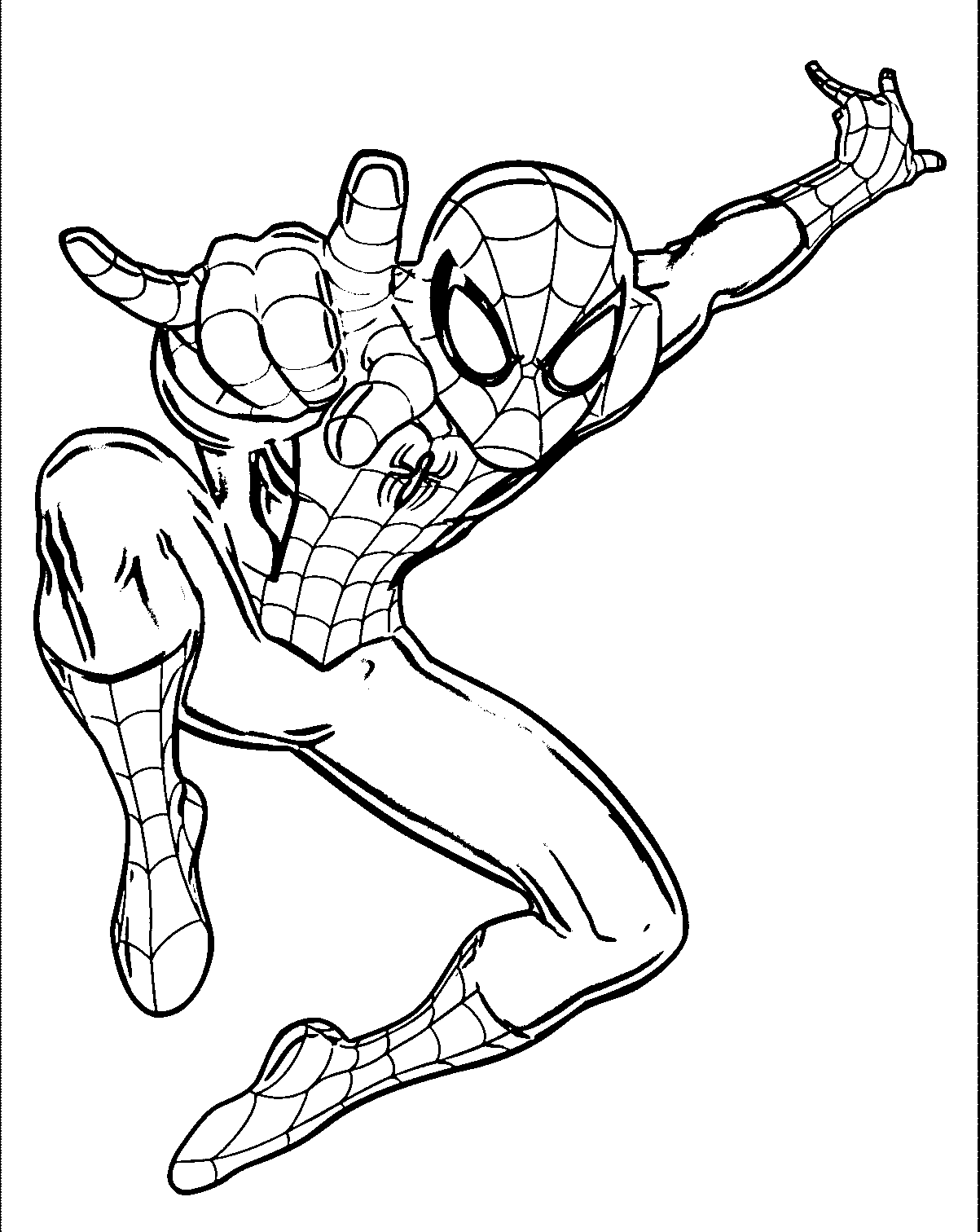 Ultimate Spider Man Giant Wall Decal Coloring Page | Wecoloringpage