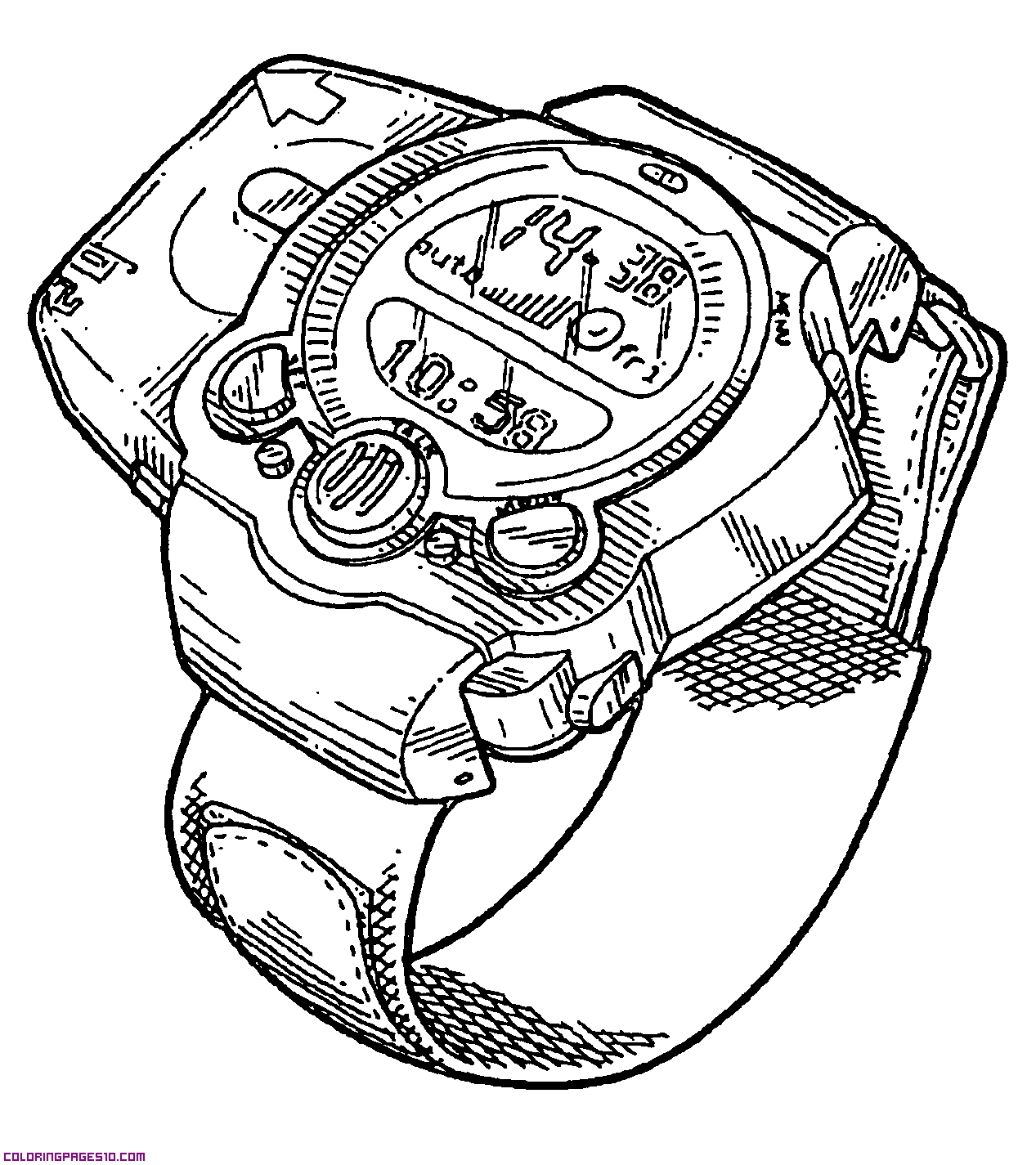 Watch - COLORING PAGES