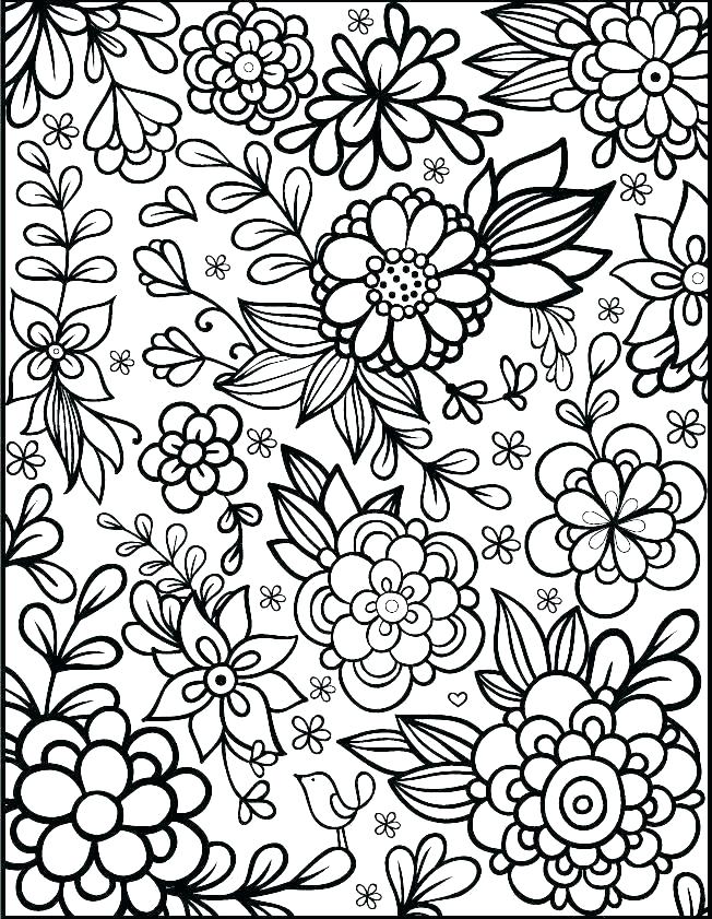Hawaiian Flower Coloring Pages Printable Flowers For Plants Page ...