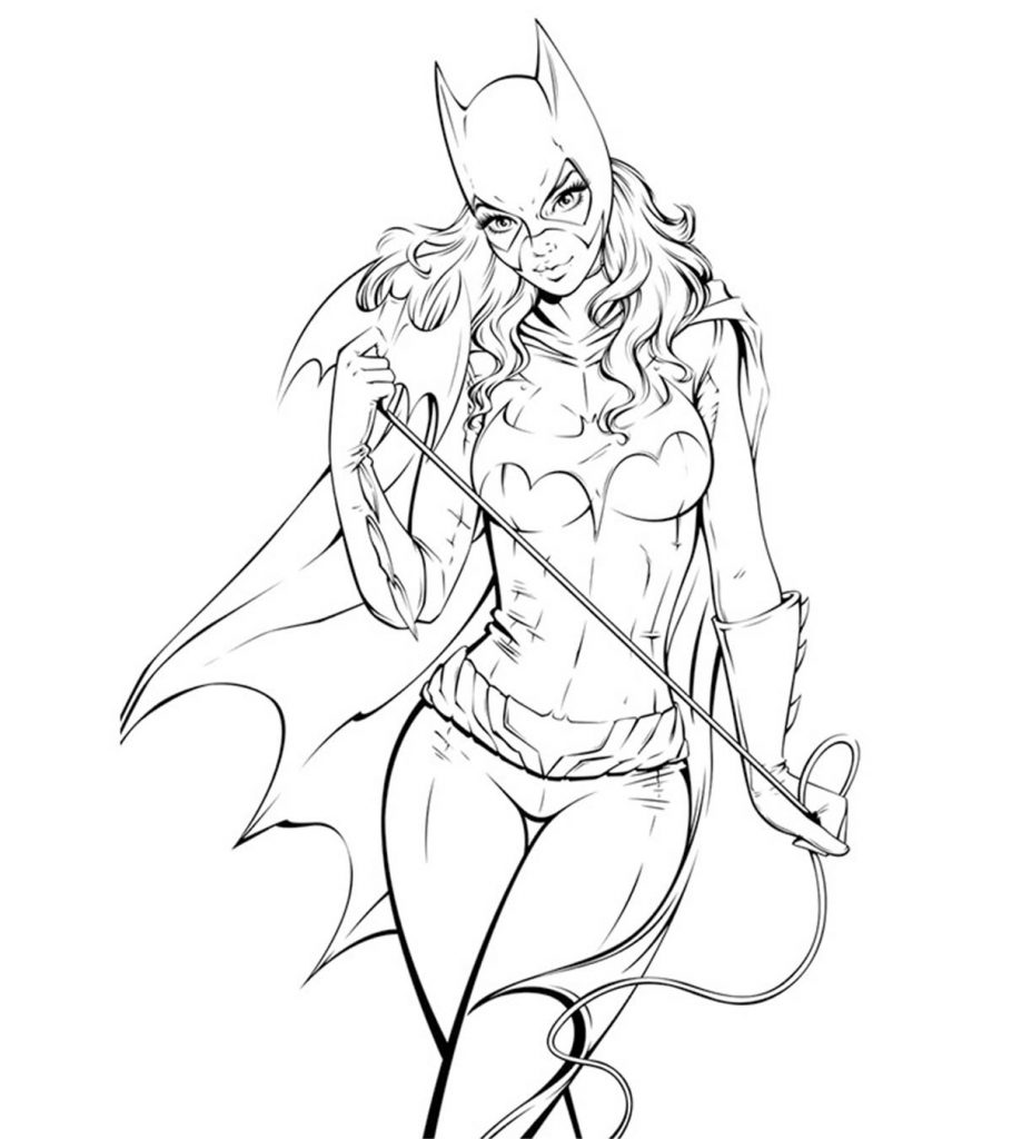 Bat Girl Coloring Pages Coloring Home