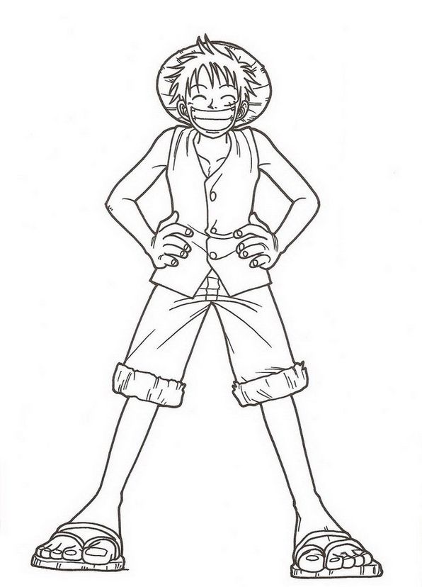 Monkey D. Luffy - One Piece #Coloring Pages | One piece ...