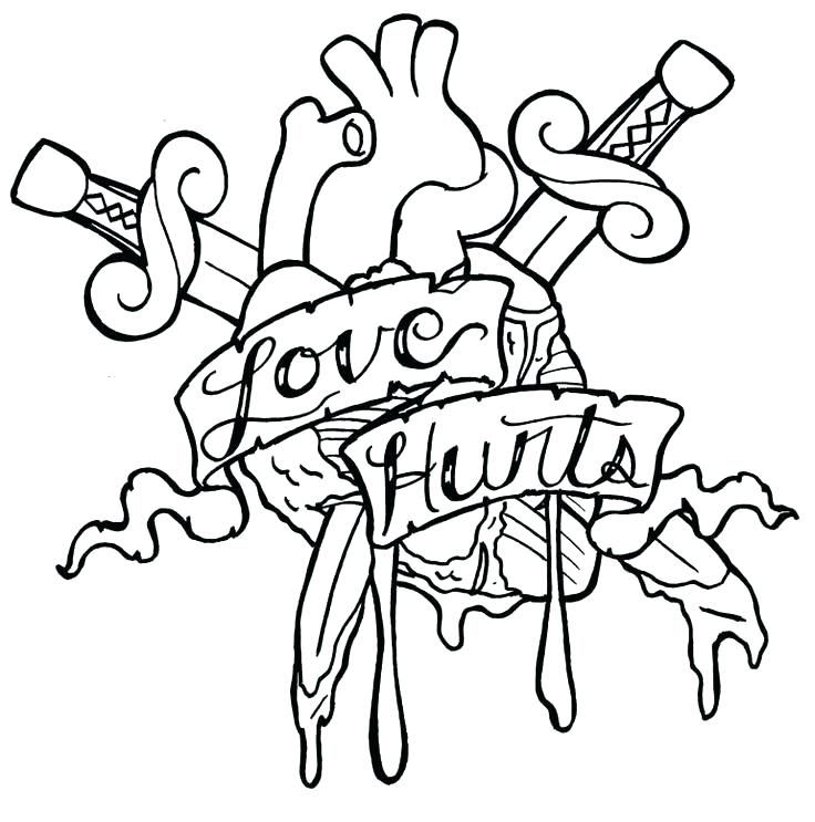 Stoner Coloring Pages Tattoos Coloring Pages Love Tattoo ...
