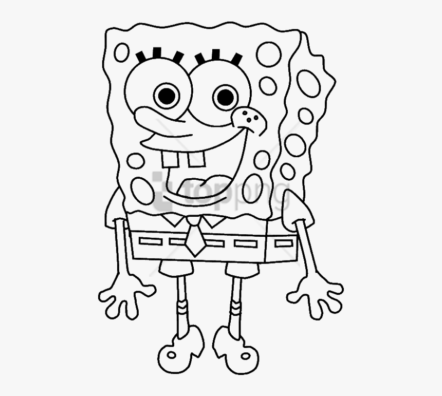 Free Png Spongebob Squarepants Colouring Pages Png - Spongebob Squarepants  Coloring Pages, Transparent Png , Transparent Png Image - PNGitem