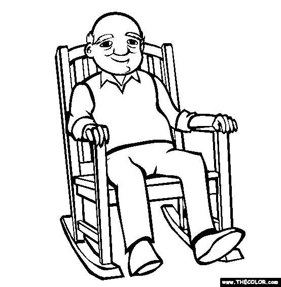 Grandparents Day Online Coloring Pages | Page 1