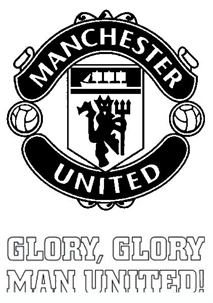 football_badge_manchester_united Teenagers coloring pages