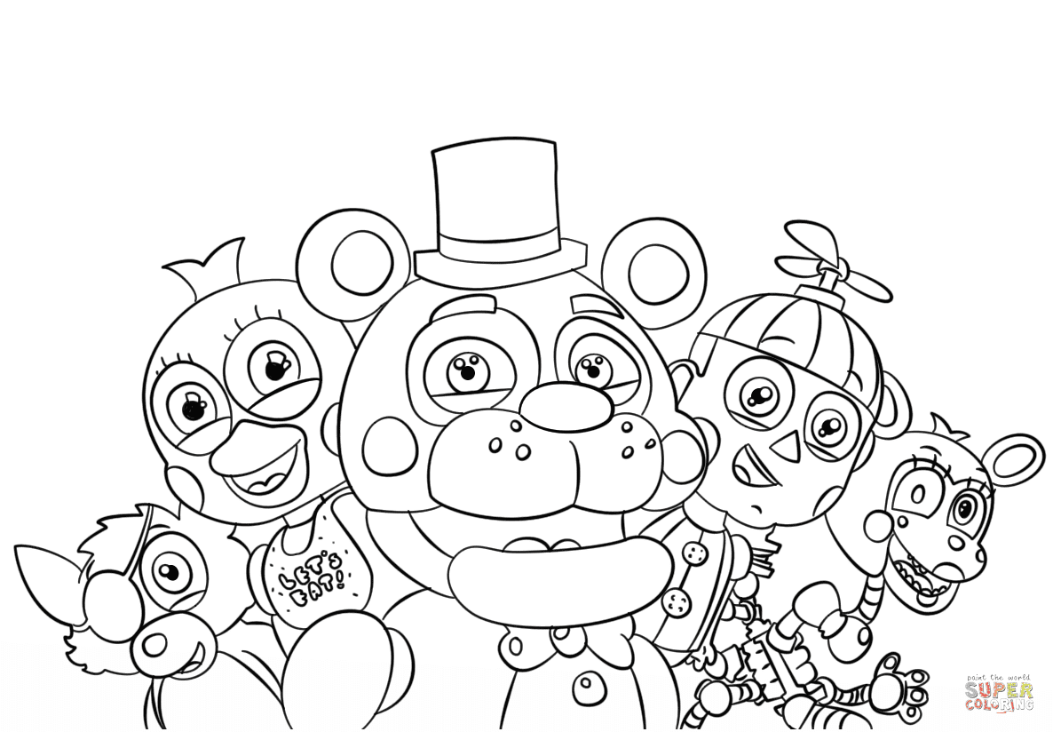 Remarkable Five Nights At Freddys Coloring Sheets Picture ...