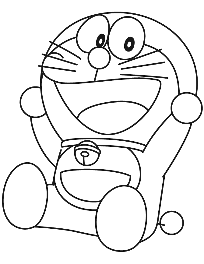 Happy Baby Doraemon Coloring Page | H & M Coloring Pages | Art ...