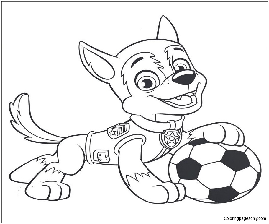 Tracker And Marshall Coloring Page - Free Coloring Pages Online
