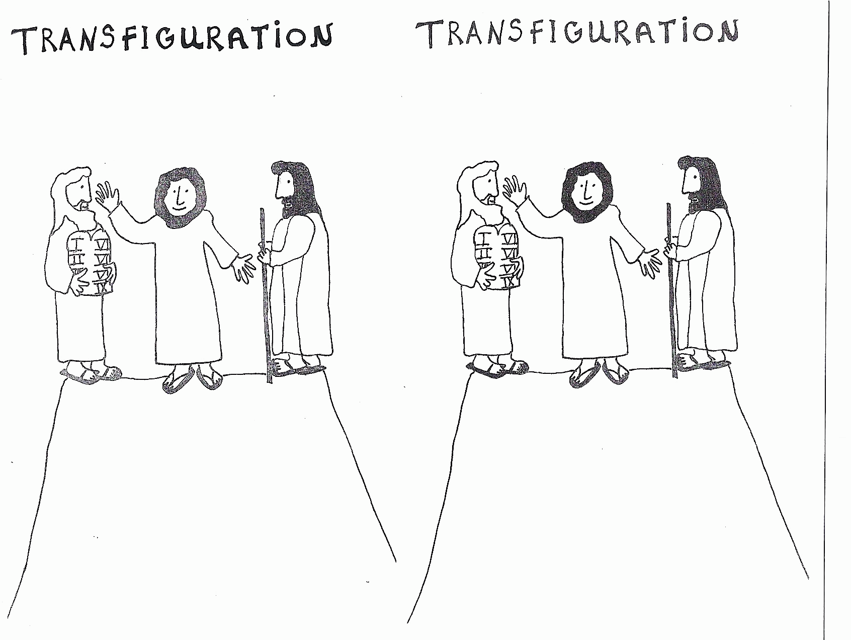 Transfiguration | aunties bible lessons