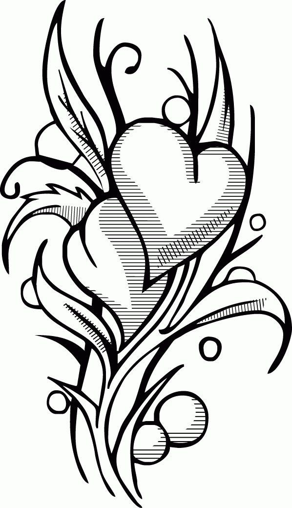 16 Pics of Cool Graffiti Heart Coloring Pages - Letter Coloring ...