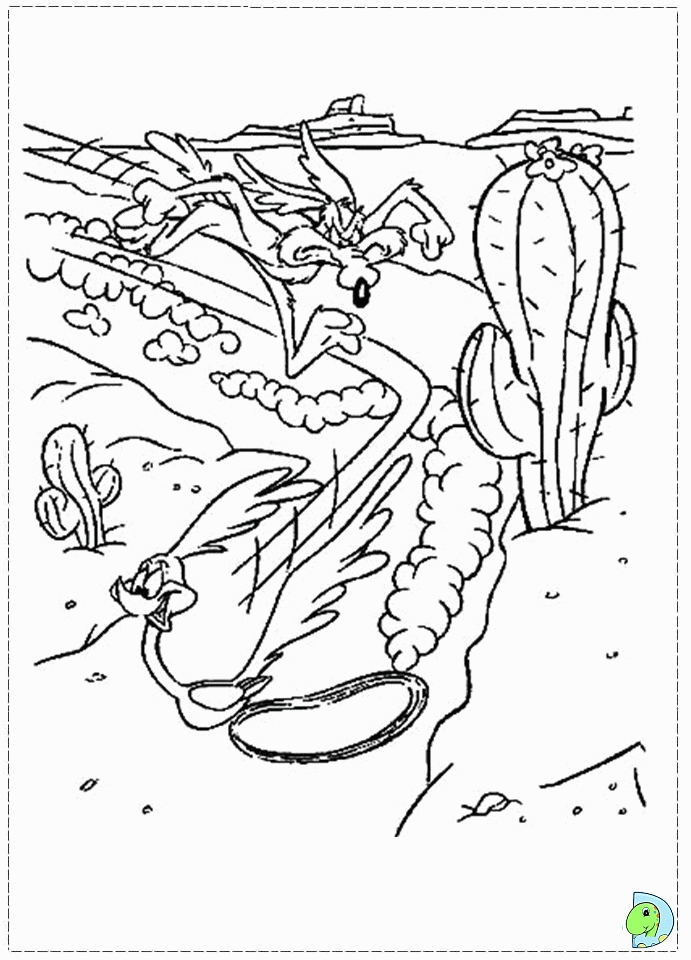 Wile E. Coyote Coloring Page - Coloring Home