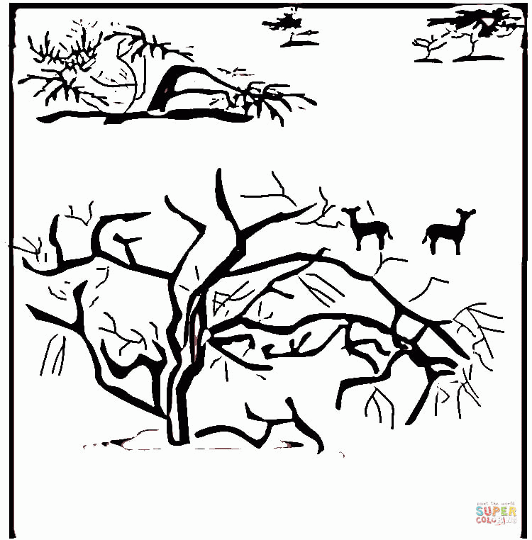 Savanna coloring page | Free Printable Coloring Pages