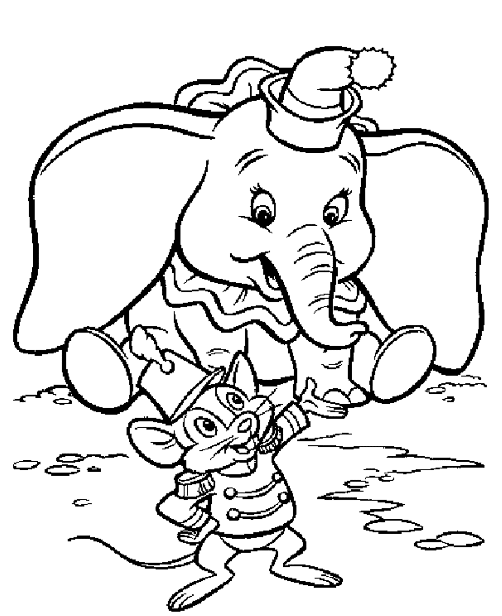 Cartoon Coloring Pages Dumbo Free | Cartoon Coloring pages of ...