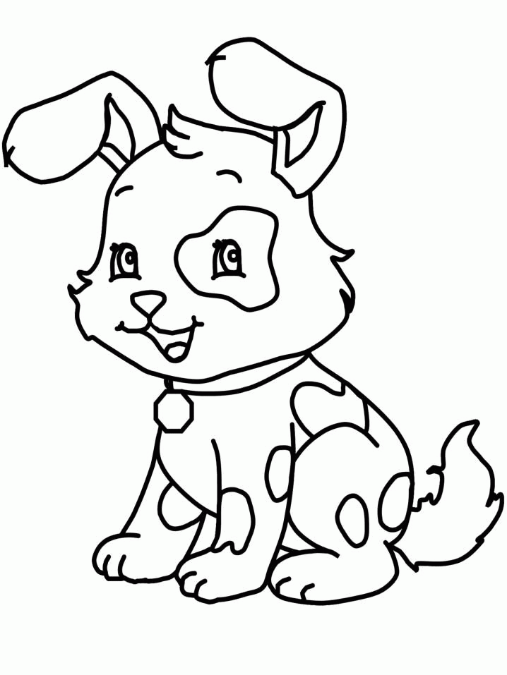 Cute Puppy Coloring Pages | Nucoloring.xyz