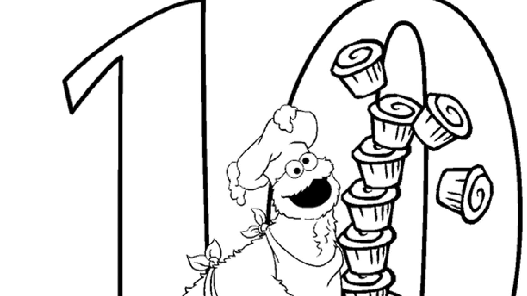 The Number 10 Coloring Page | Kids Coloring… | PBS KIDS for Parents