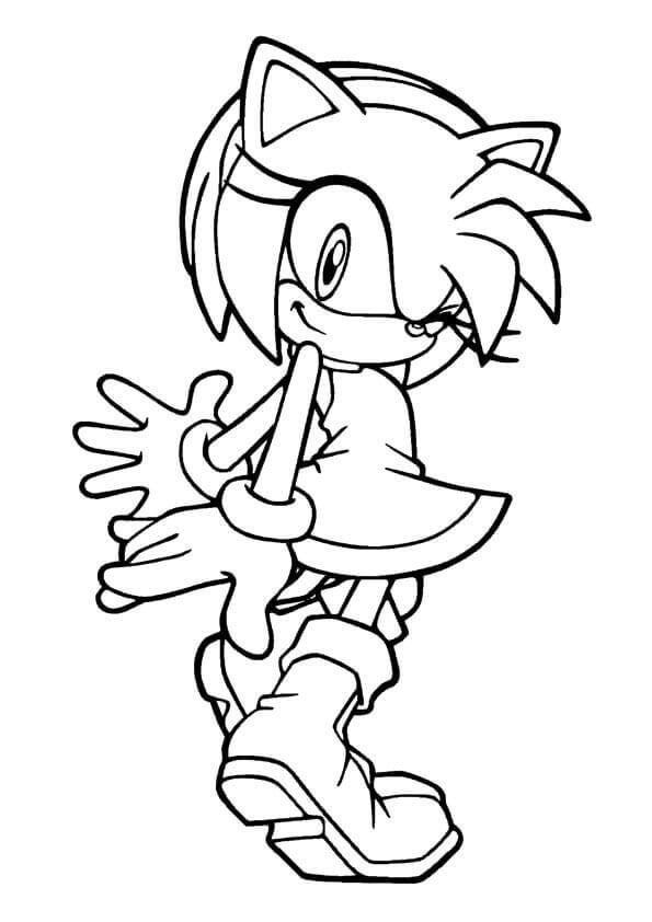 Amy Rose From Sonic The Hedgehog Series Coloring Page | Hedgehog colors, Coloring  pages for girls, Coloring pages