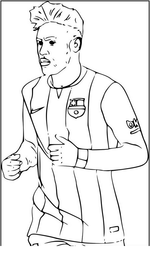 Neymar Jr Coloring Pages - Coloring Home