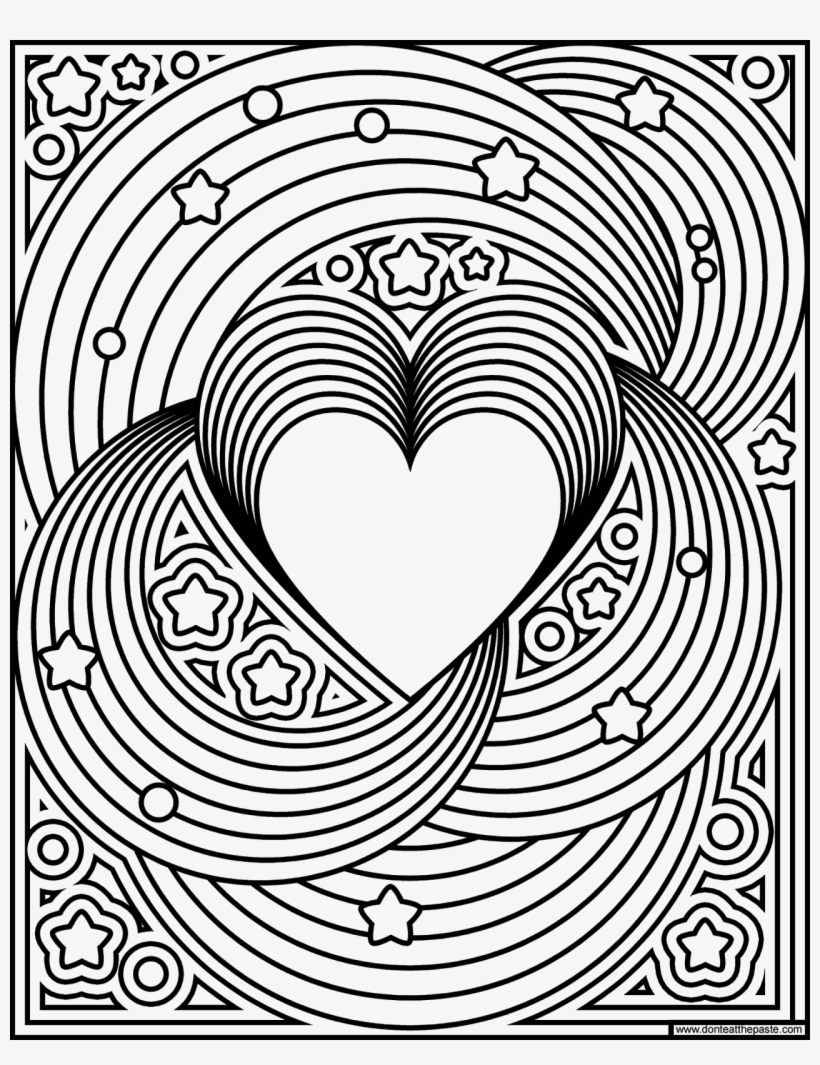 Rainbow Love Coloring Page- Available In Jpg And Transparent - Heart  Rainbow Coloring Pages PNG Image | Transparent PNG Free Download on SeekPNG