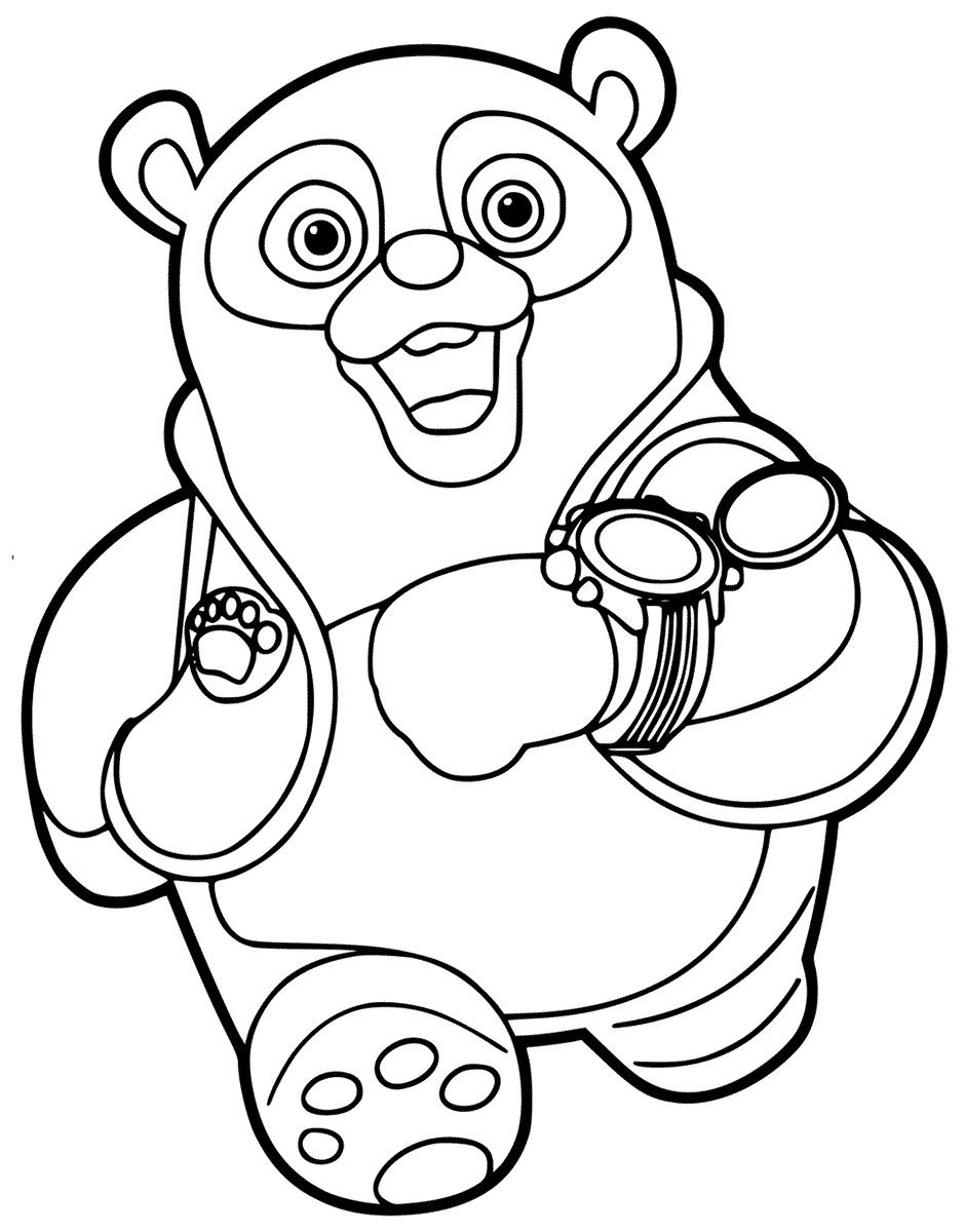 Running Agent Oso Coloring Pages - Get Coloring Pages