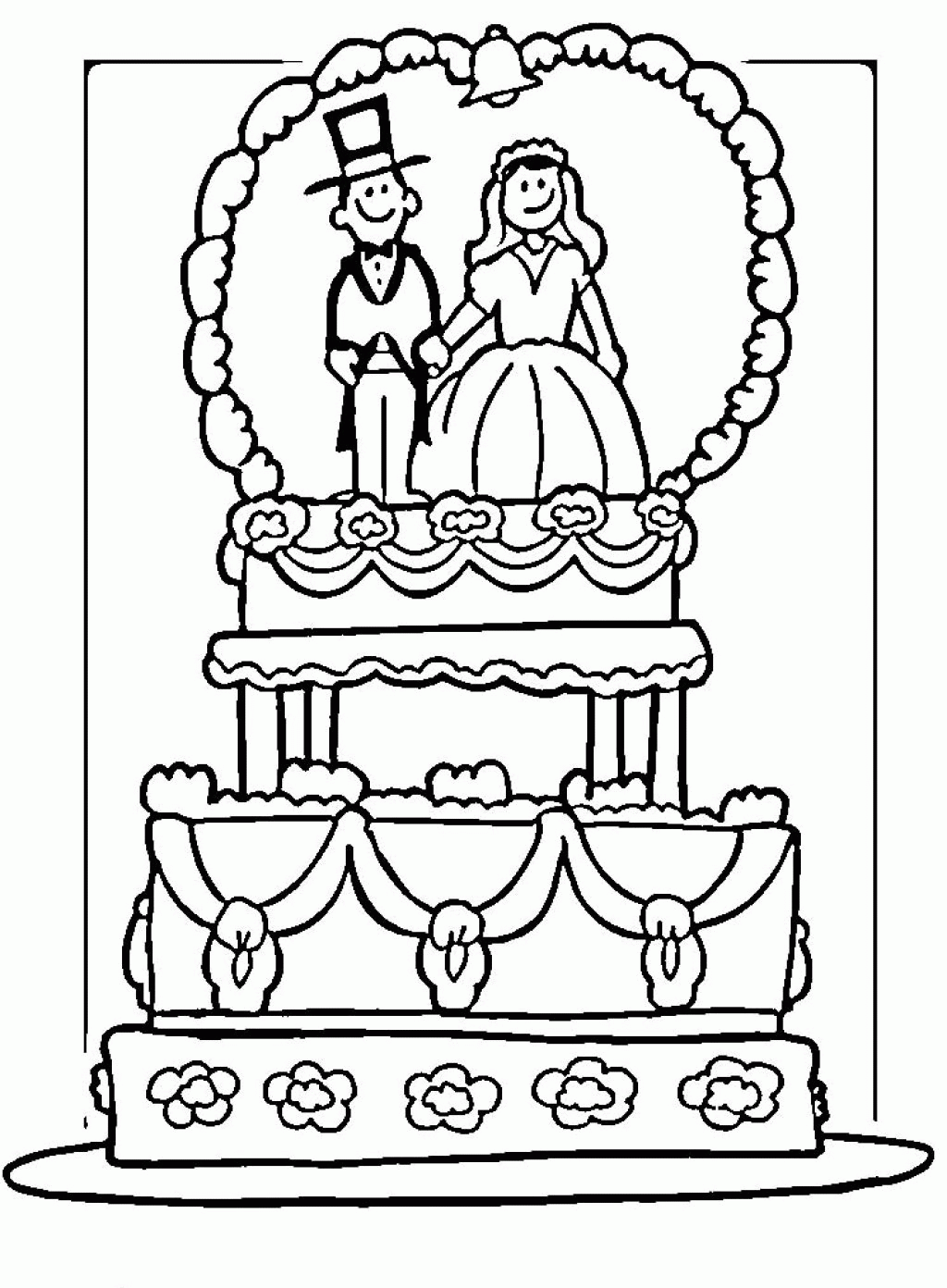 Download Printable Wedding Coloring Book Pages Free Resume Format ...