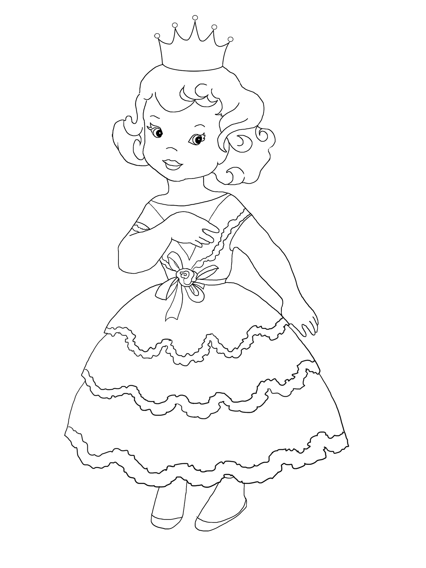 Princess Coloring Pages   Coloring Home