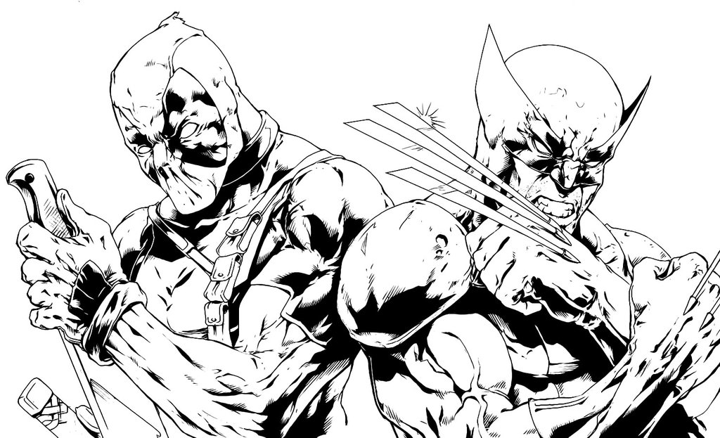Free Deadpool and Wolverine Coloring Pages #5625 Deadpool and Wolverine  Coloring Pages ~ Coloringtone Book