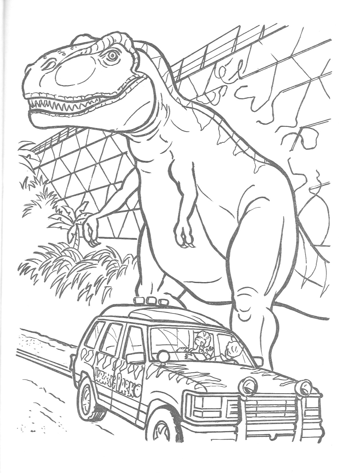 Jurassic Park official coloring page - Jurassic Park photo (43330815) -  fanpop