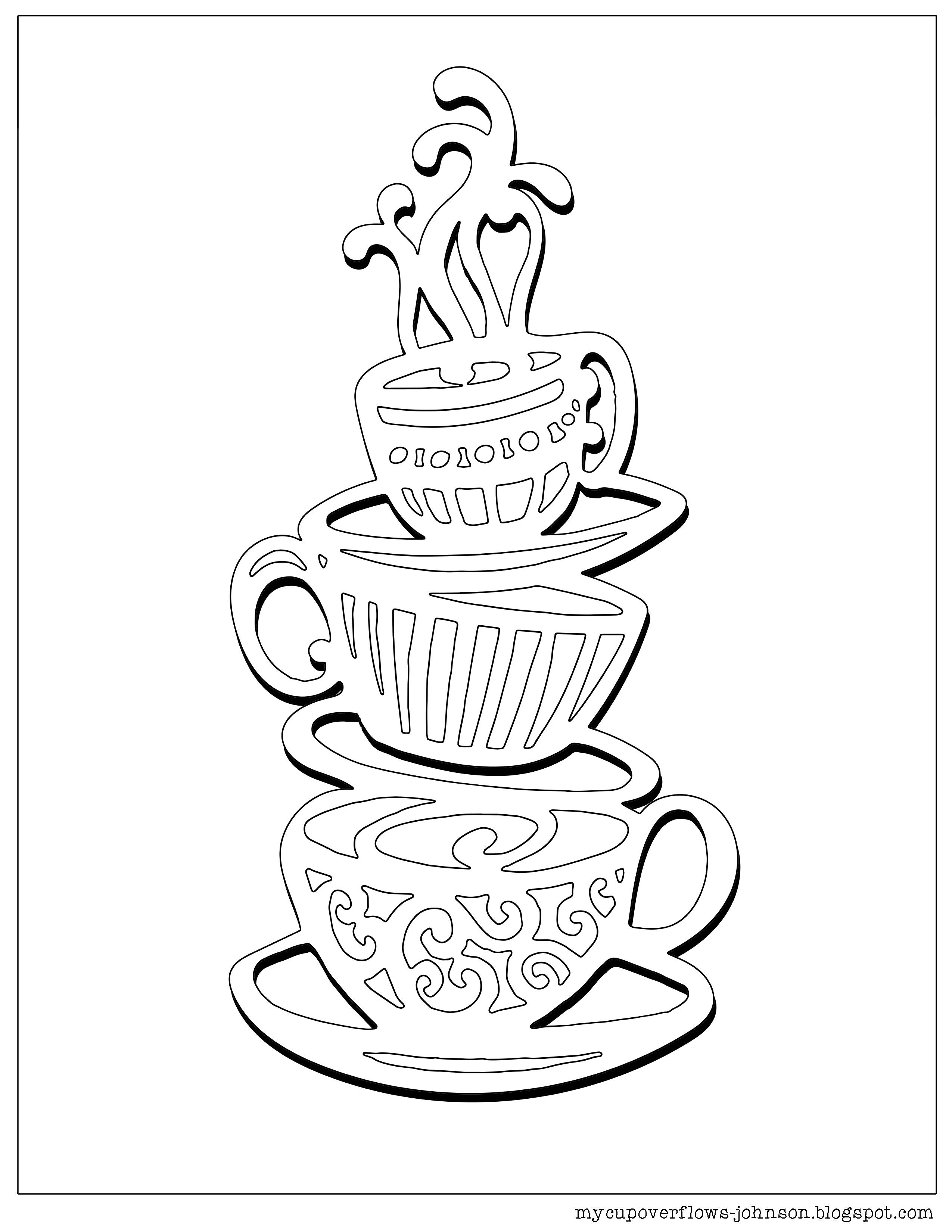 Tea and Coffee | Coloring pages, New year coloring pages, Coloring pages  for boys