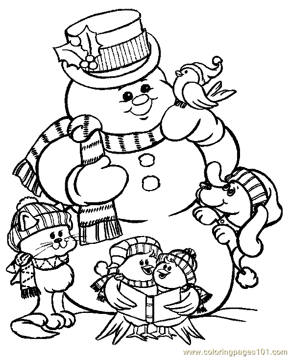printable christmas coloring pages | Coloring Pages for Kids