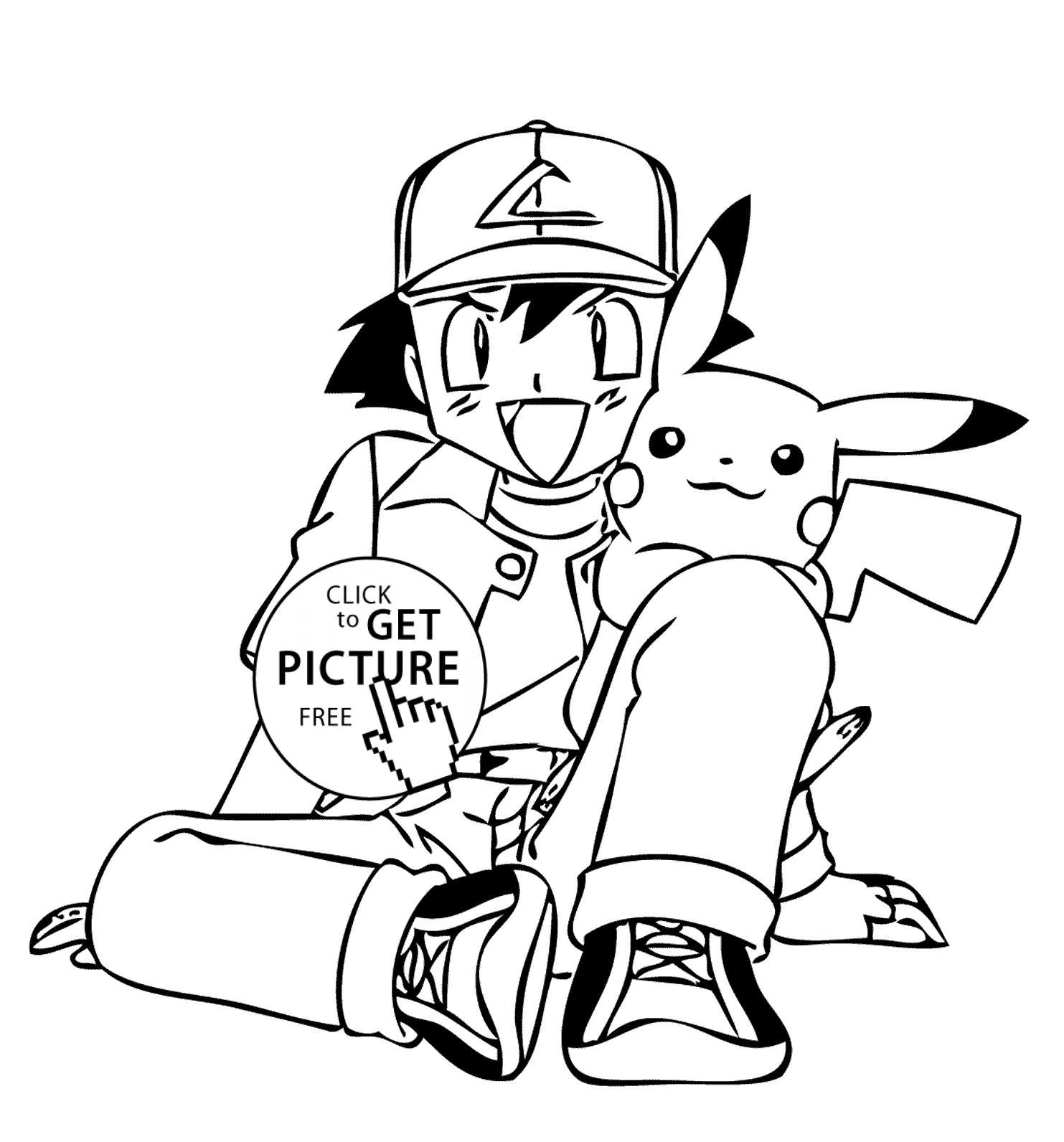 Pokemon Characters Black And White Coloring Pages ...
