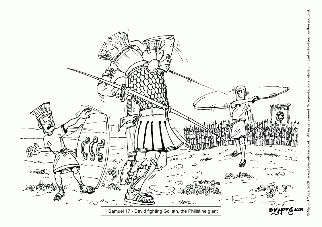 Download Free Printable Coloring Pages David And Goliath - Coloring ...