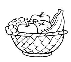 Coloring Pages Of Fruits In A Bowl - High Quality Coloring Pages