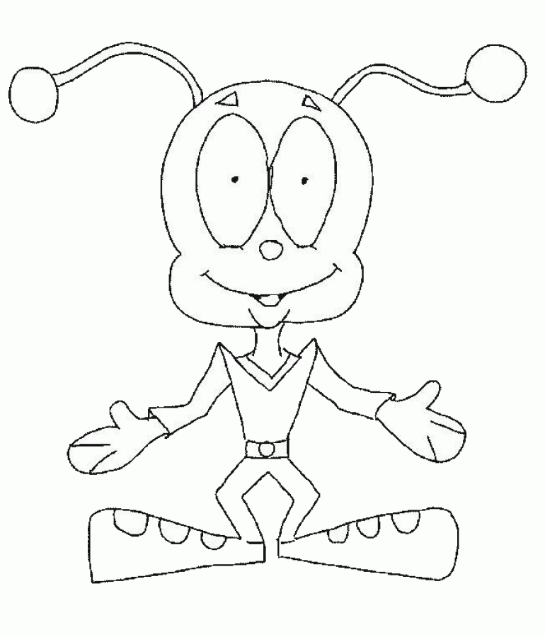 Cute Alien Coloring Pages, Cute Alien Coloring Pages : New ...