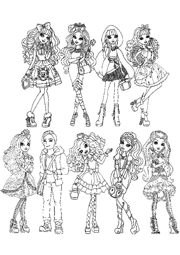 All Characters Coloring Pages - Coloring Pages For All Ages